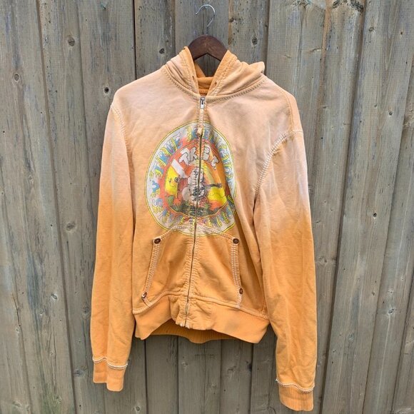 Vintage True Religion Big Logo Sweatshirt XL 'Buddha Sunburst' - Picture 3 of 9